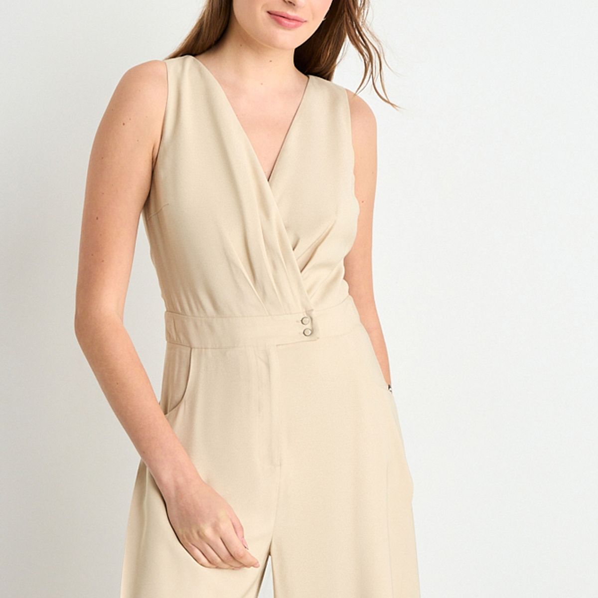 IO - Enterito Liso Mujer Beige Io