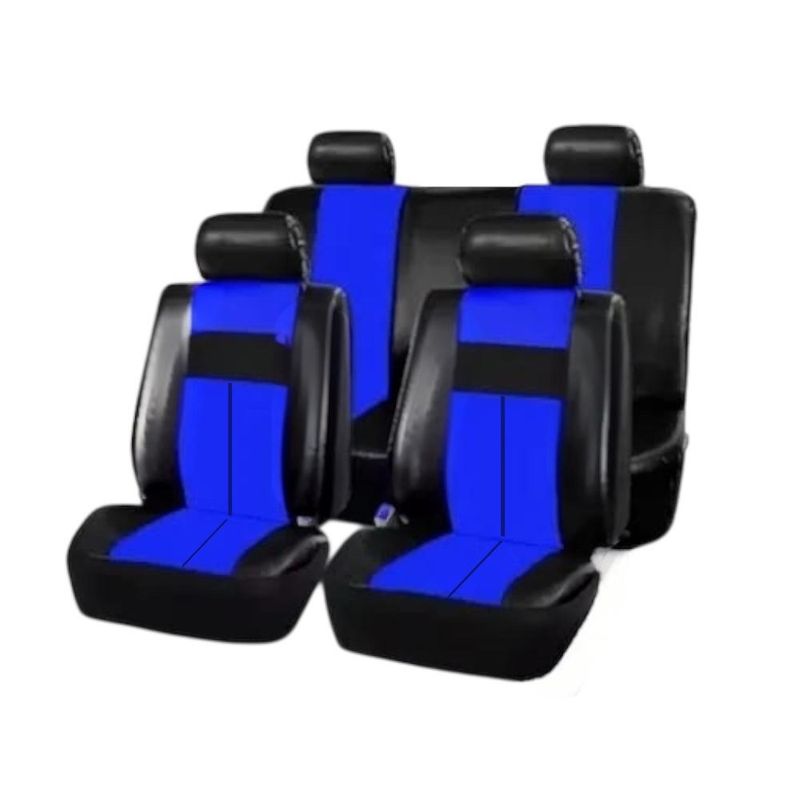 GENERICO - Fundas Cubre Asiento Para Autos Universal EcoCuero Azul