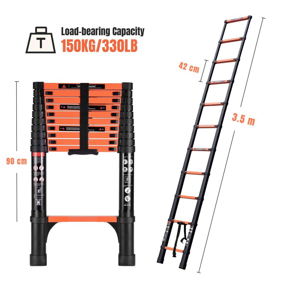 YEP S - Escalera Telescópica 35m 150kg Aluminio2042