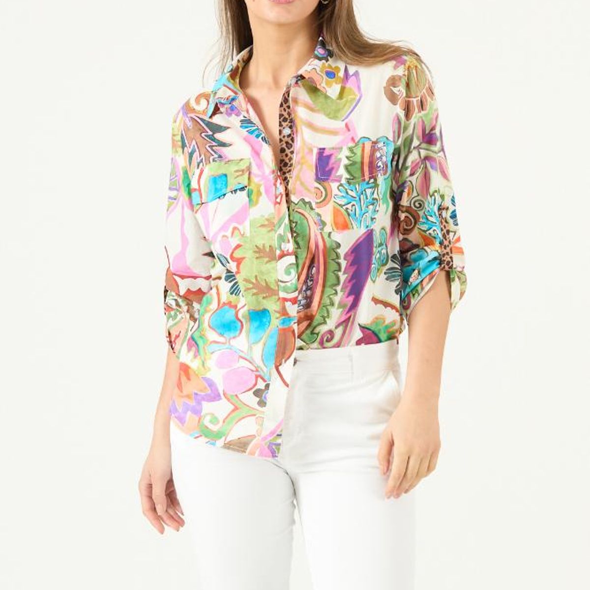 PRIVILEGE - Blusa multicolor estampada PRIVILEGE 3543