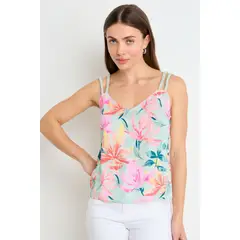 IO - Blusas Sin Manga Mujer Verde Oliva