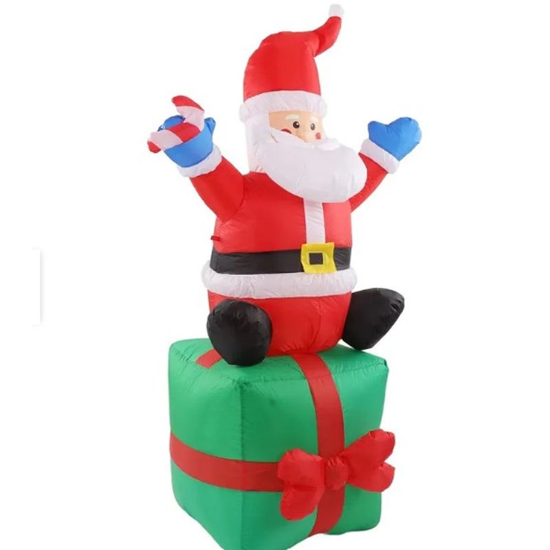 GENERICO - Inflable Gigante de Papá Noel (Santa) - 120 cm de Altura