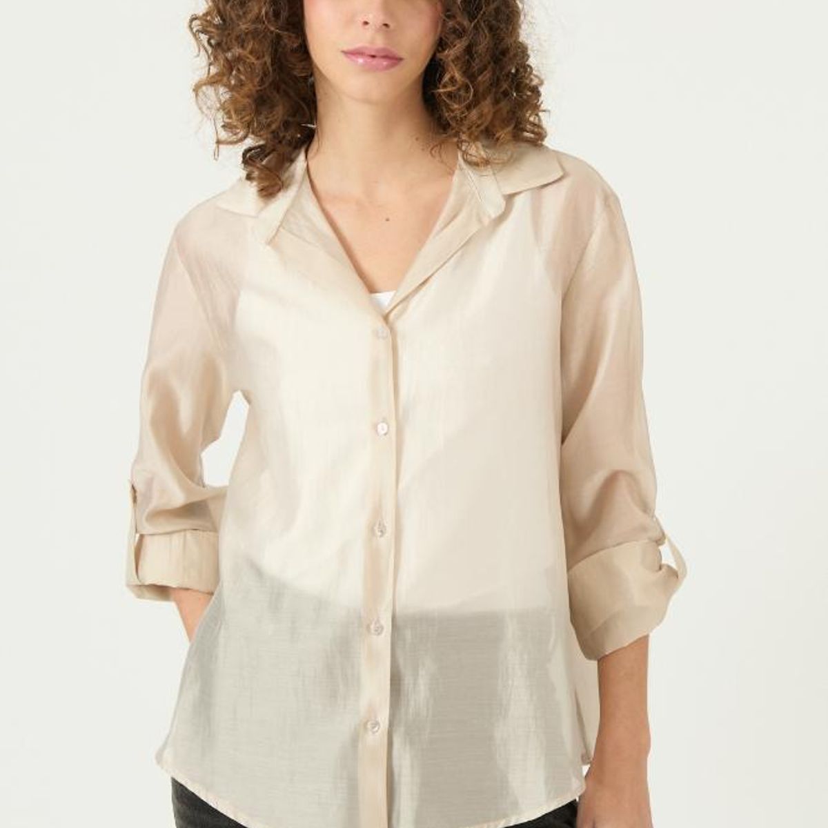 PRIVILEGE - Blusa beige PRIVILEGE 3369