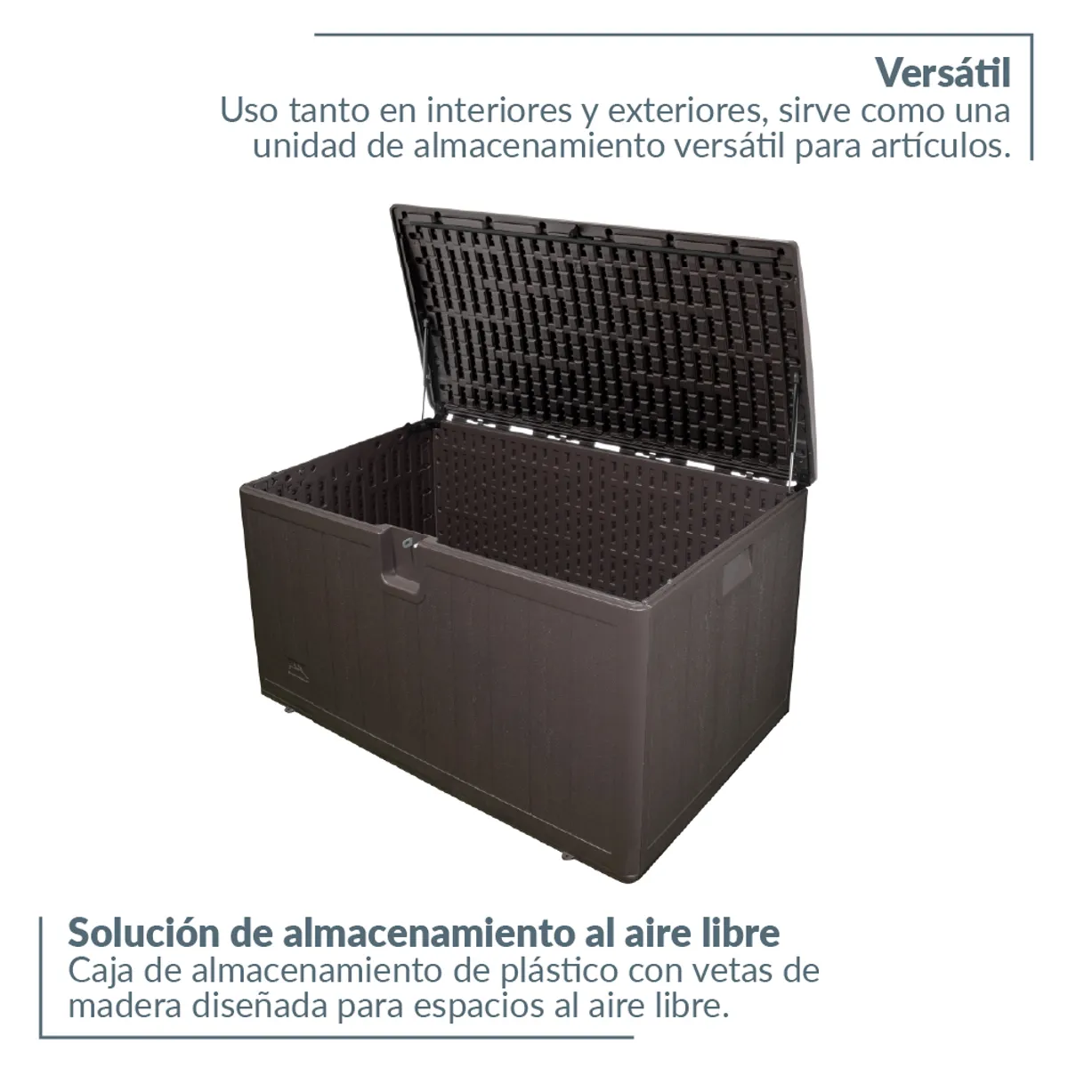 CANBERRA - Baúl Almacenamiento Exteriores Negro 397 Litros Canberra