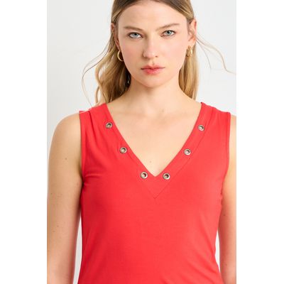 Imagen 2 del producto Polera Sin Mangas Mujer Rojo