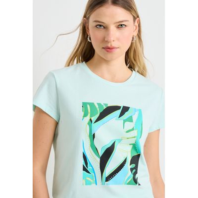 Imagen 2 del producto Polera Manga Corta Mujer Azul