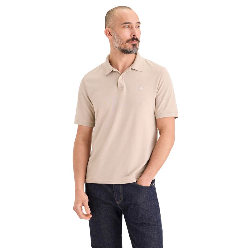 DOCKERS - Polera Hombre Polo Slim Fit Beige Dockers