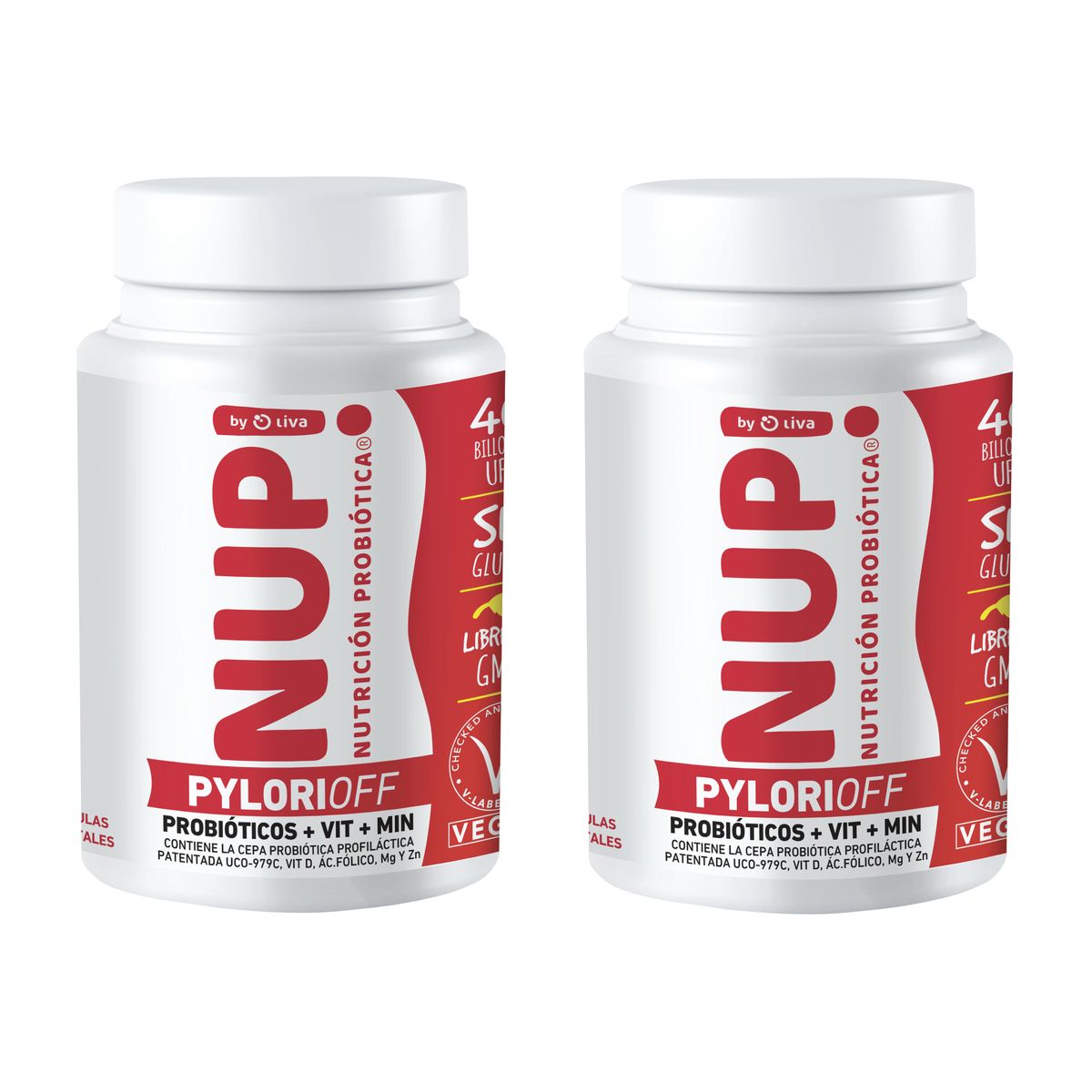 NUP - DUO PROBIÓTICOS NUP!®PYLORIOFF 40 BILLONES
