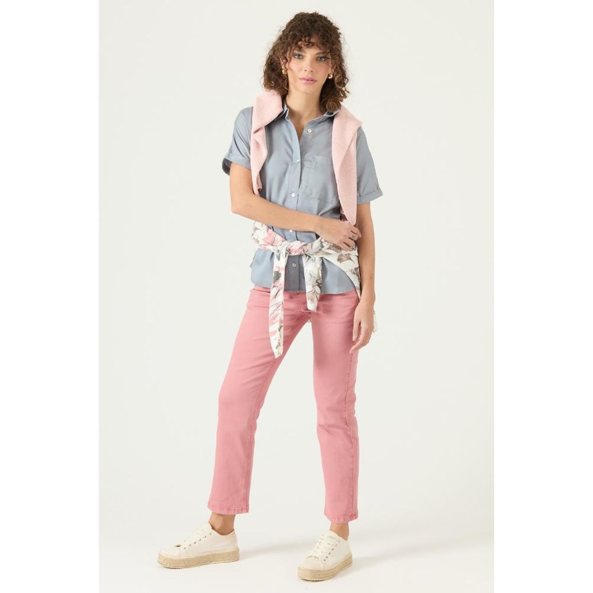 PRIVILEGE - Blusa de lyocell celeste PRIVILEGE 3289