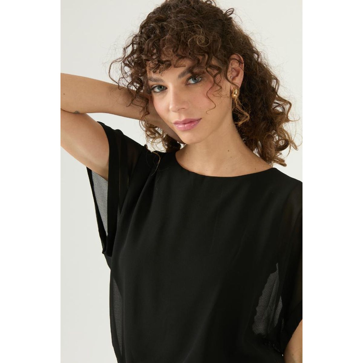 PRIVILEGE - Blusa negra PRIVILEGE 3293