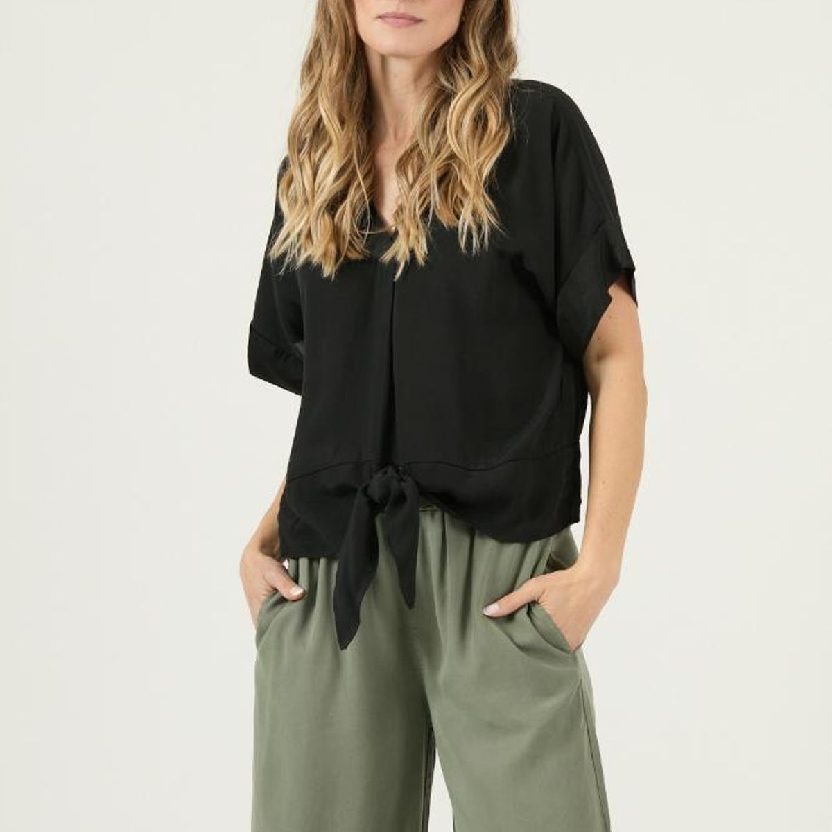 PRIVILEGE - Blusa negra PRIVILEGE 3098