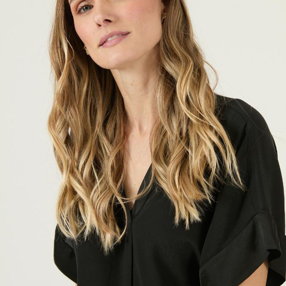 PRIVILEGE - Blusa negra PRIVILEGE 3098