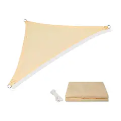 GENERICO - Toldo Vela Mlla Triangular 3 x 3 x 3 Mts Beige