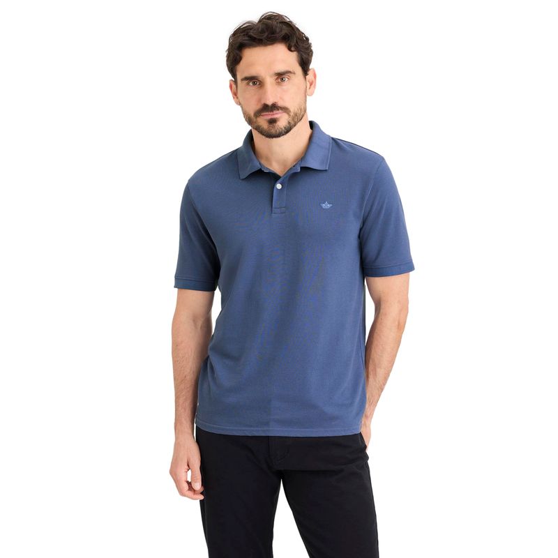 DOCKERS - Polera Hombre Polo Slim Fit Azul Claro Dockers
