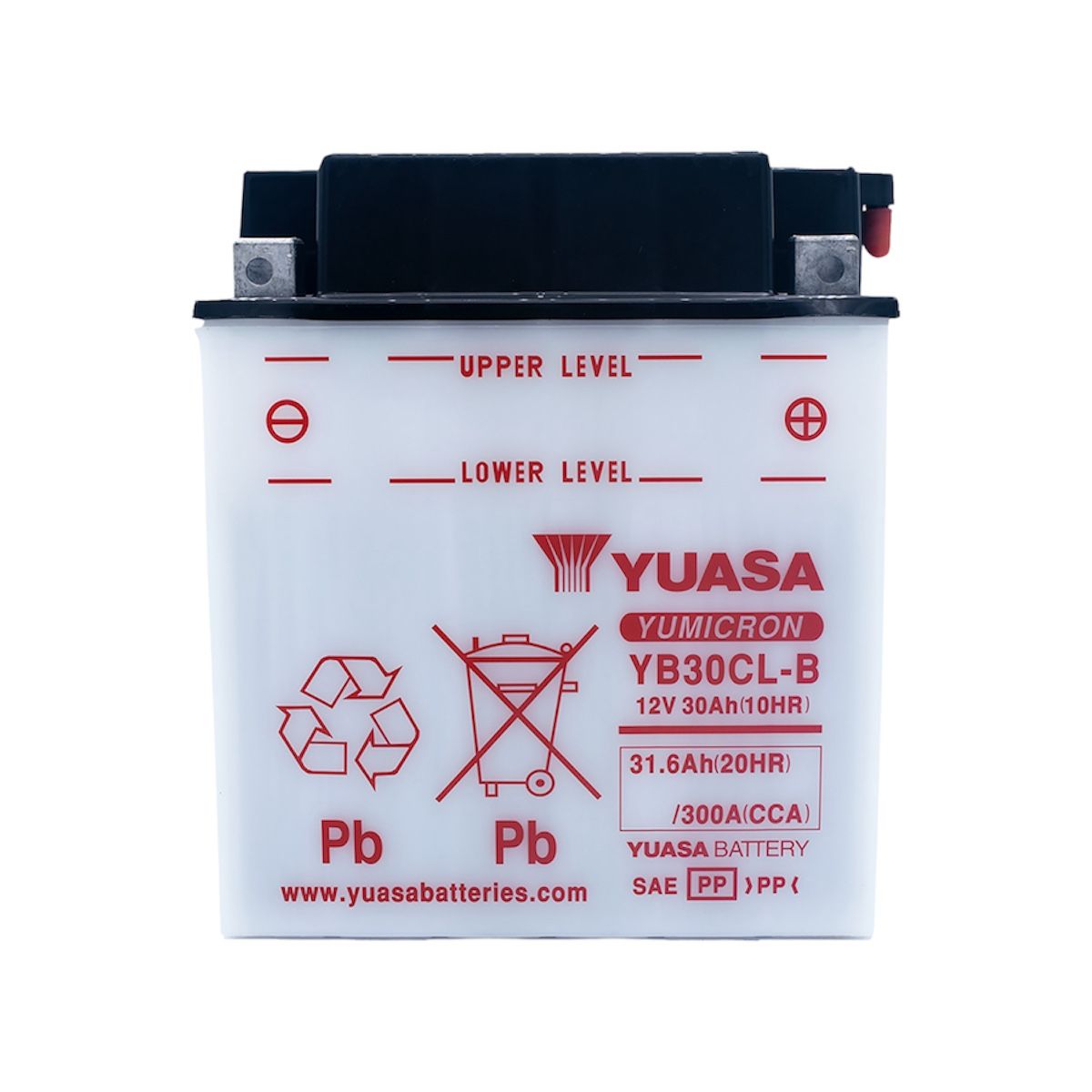 YUASA - Batería Para Moto de Agua  Jet Ski YB30CL-B 12V 30Ah