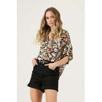 Blusa negra estampada 3297