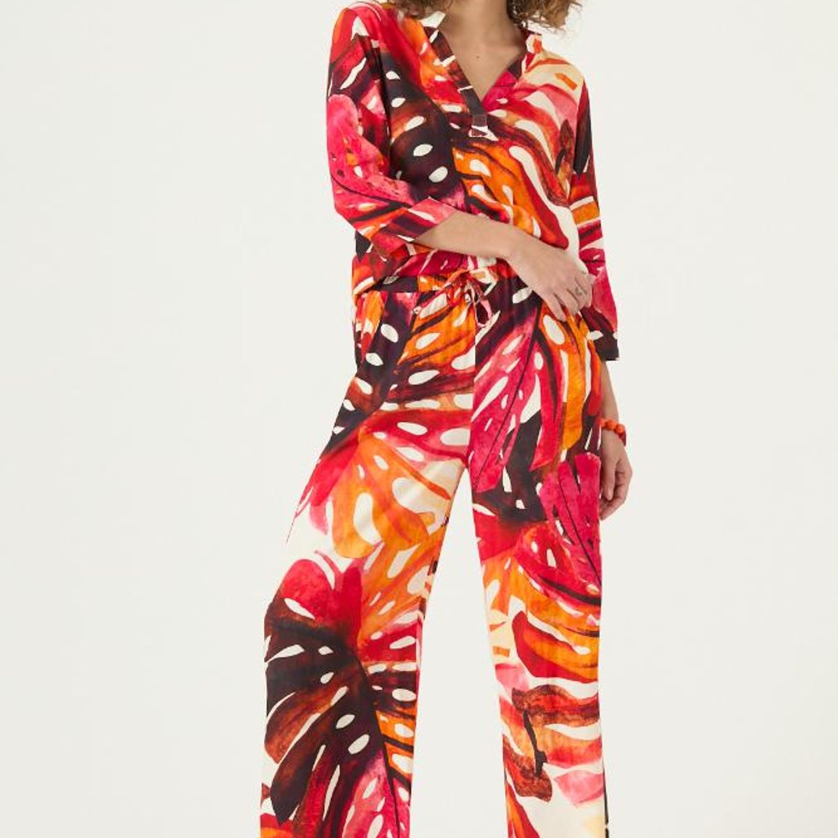 PRIVILEGE - Blusa fucsia estampada PRIVILEGE 3362