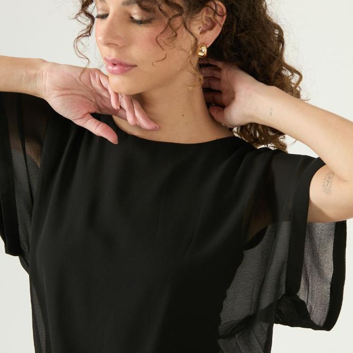 PRIVILEGE - Blusa negra PRIVILEGE 3293