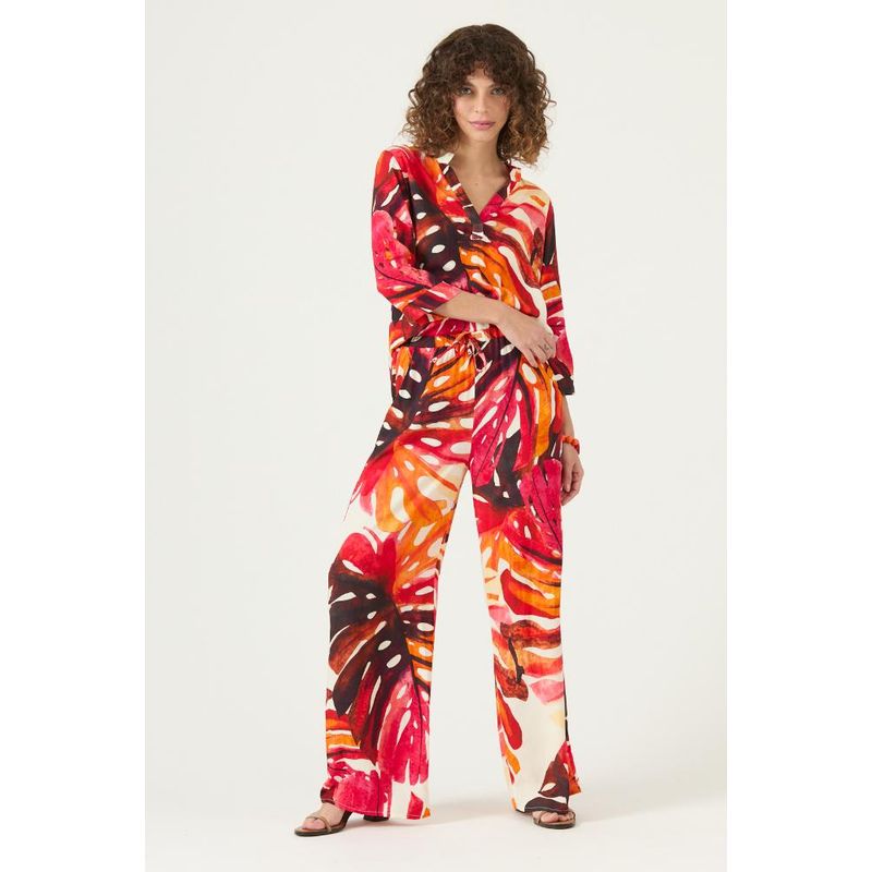 PRIVILEGE - Blusa fucsia estampada PRIVILEGE 3362