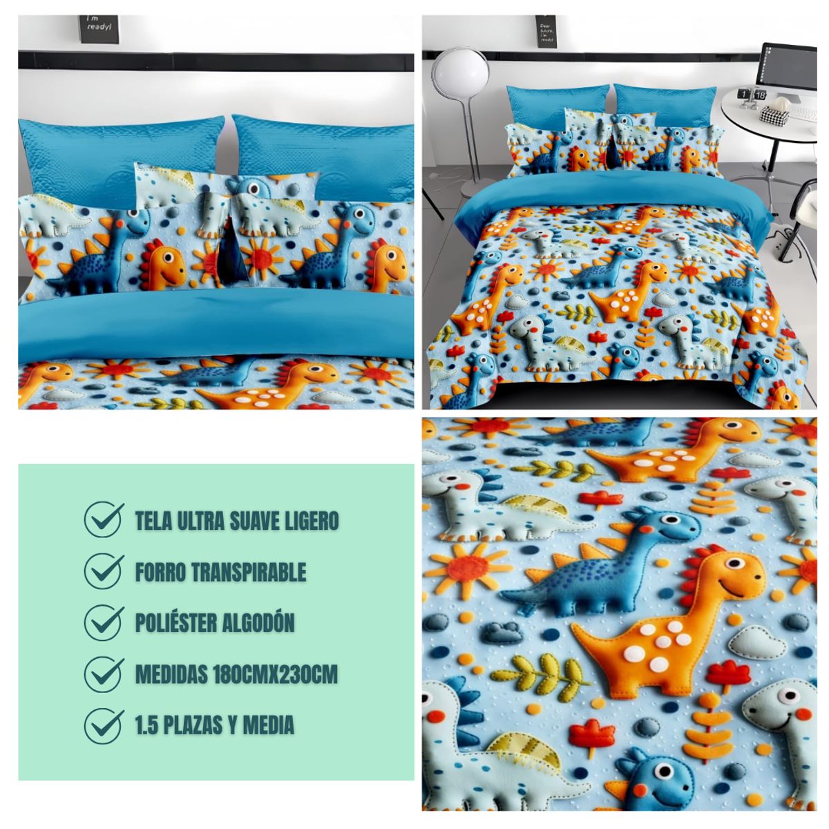 GENERICO - Cubrecama Infantil Verano De Diseño 3D Algodón Quilt