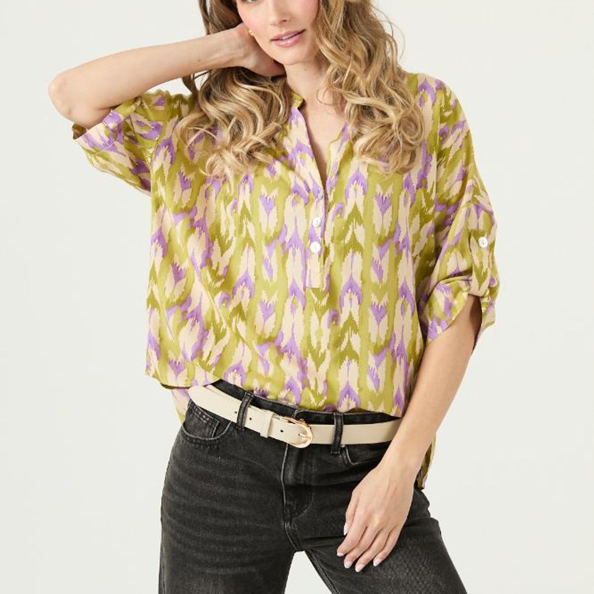 PRIVILEGE - Blusa lima estampada PRIVILEGE 3295