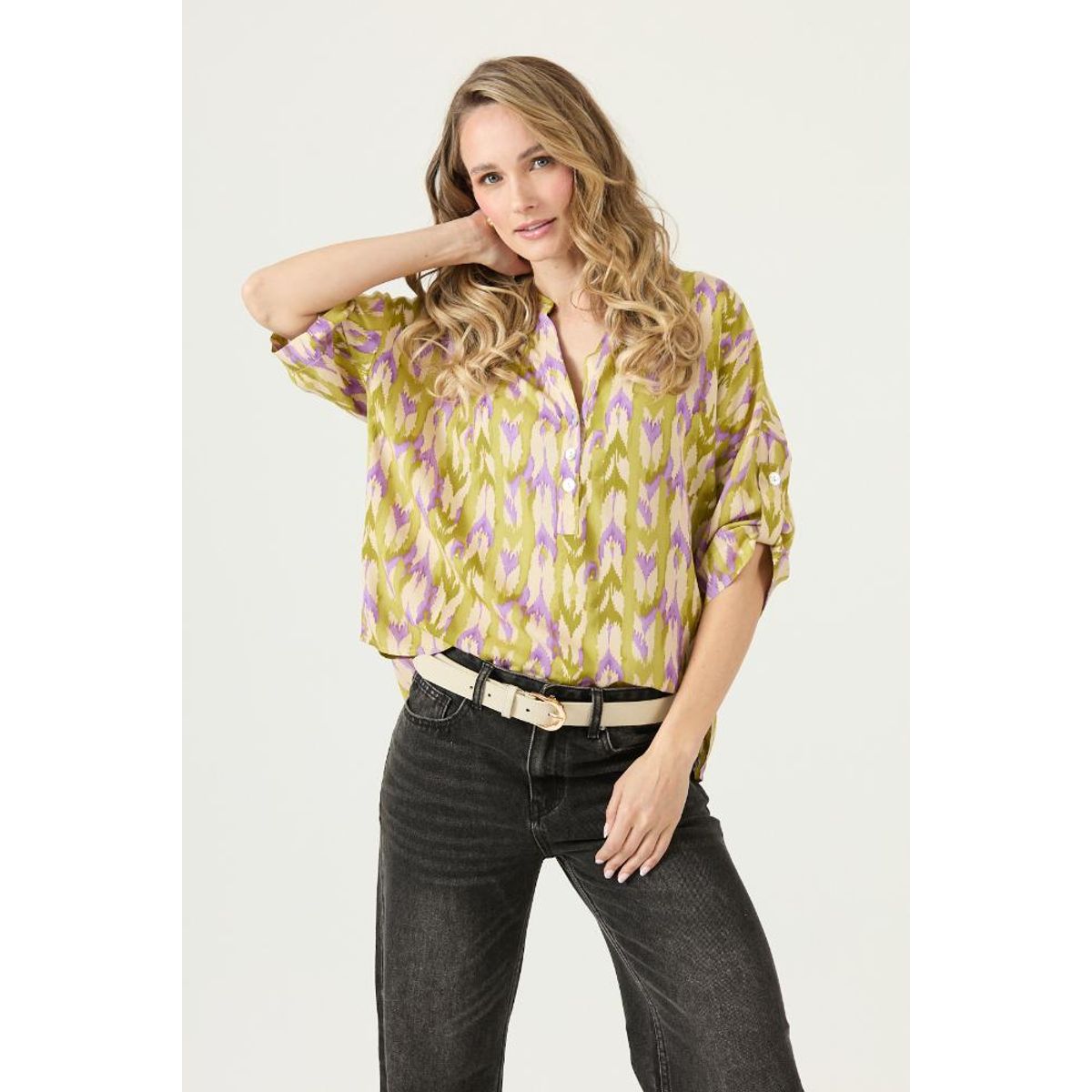 PRIVILEGE - Blusa lima estampada PRIVILEGE 3295
