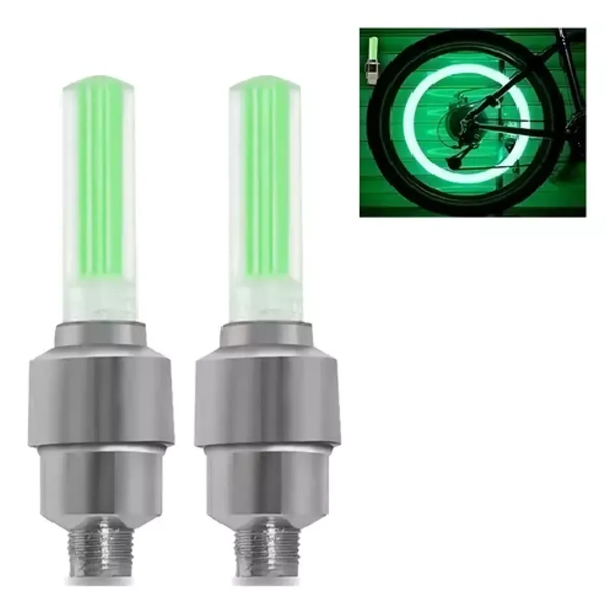 GENERICO - Luces LED para ruedas de bicicleta par