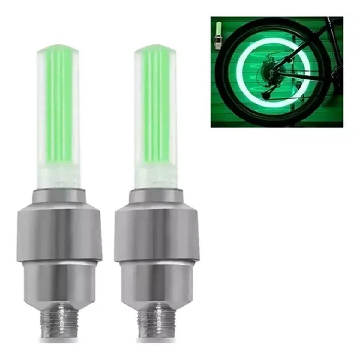 GENERICO - Luces LED para ruedas de bicicleta par