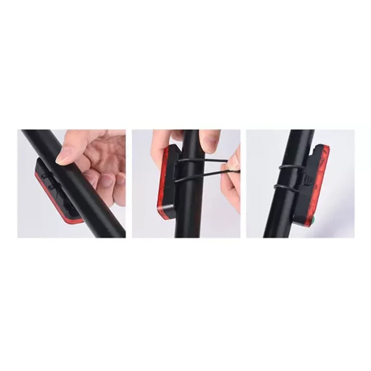 GENERICO - Luz LED Bicicleta recargable delanteratrasera linterna color único