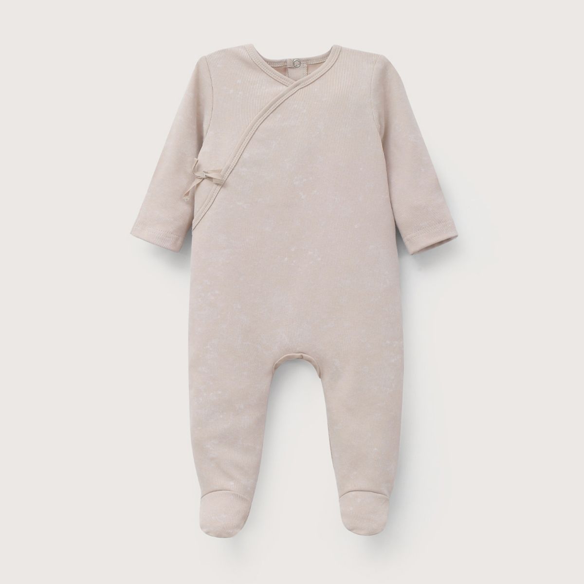 OPALINE - Osito beige con apertura en la espalda de bebé niña