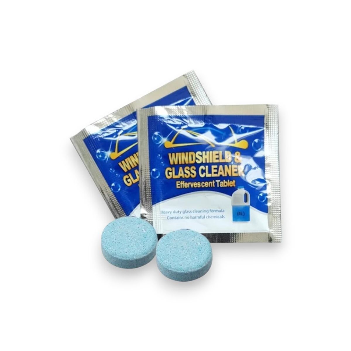 GENERICO - Pack 10 Pastillas Efervecentes Limpia Parabrisas Vidrios