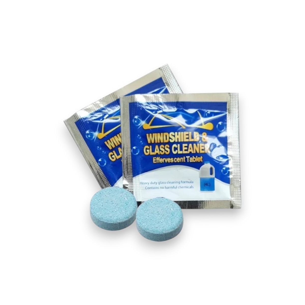 GENERICO - Pack 10 Pastillas Efervecentes Limpia Parabrisas Vidrios