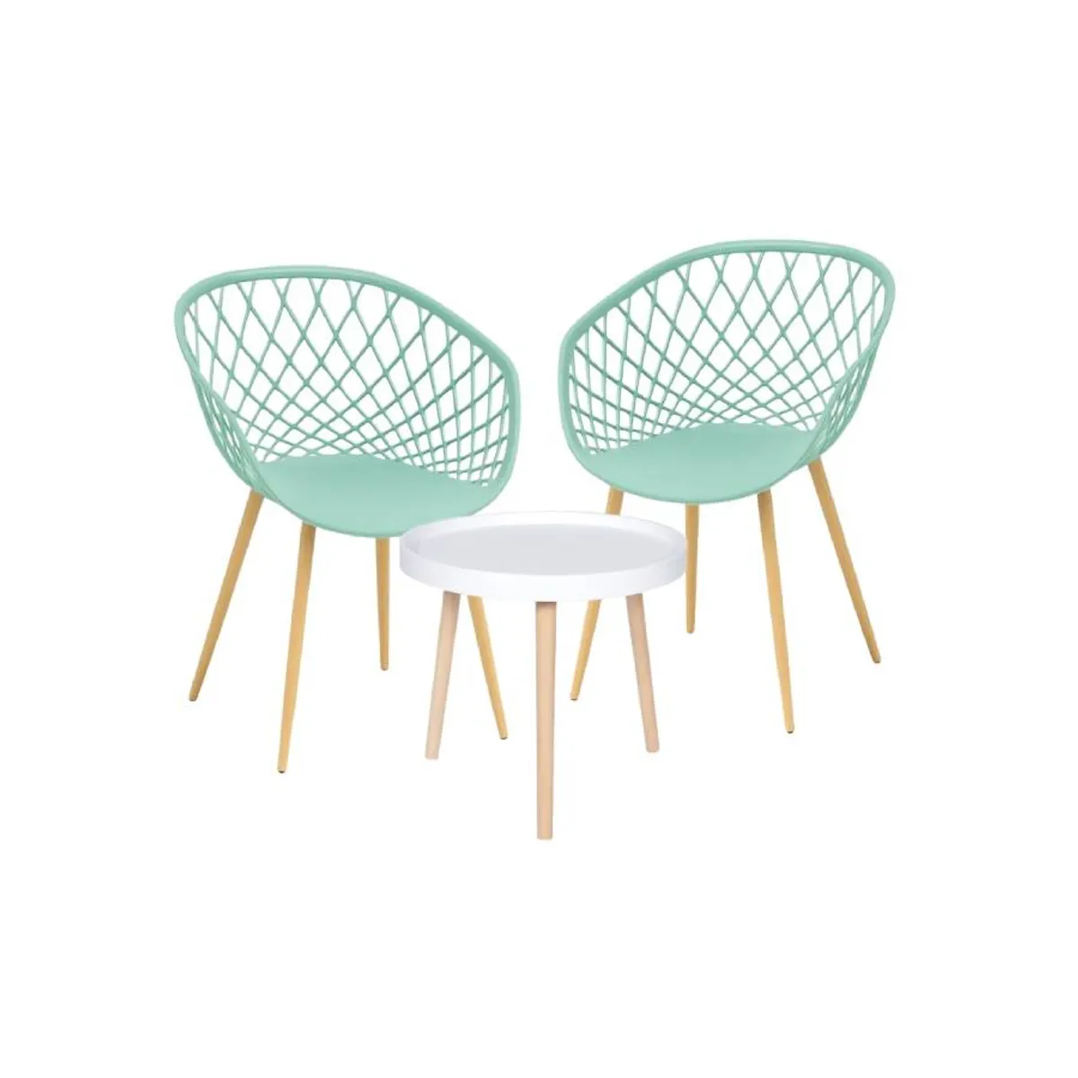 MOAD - Set Terraza Mesh Exterior Mesa Blanca