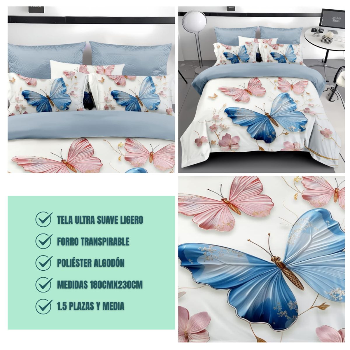 GENERICO - Cubrecama Infantil Verano De Diseño 3D Algodón Quilt