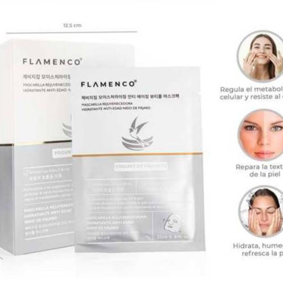 FLAMENCO - Mascarilla Rejuvenecedora Anti-Edad De Yogurt De Pajarito