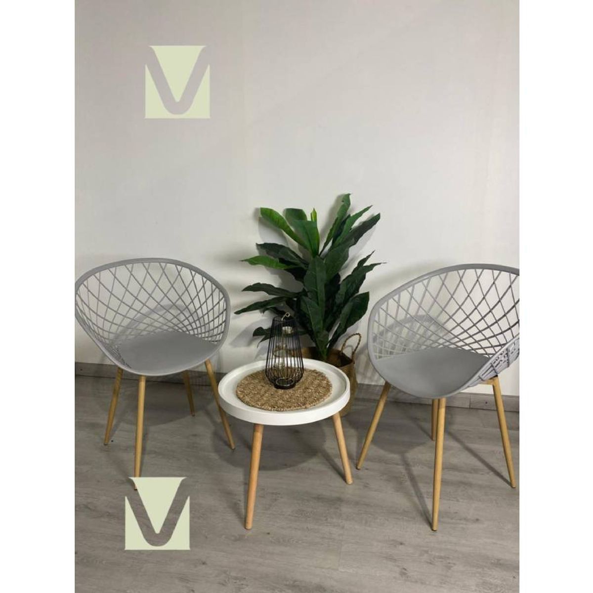 MOAD - Set Terraza Mesh Exterior Mesa Blanca