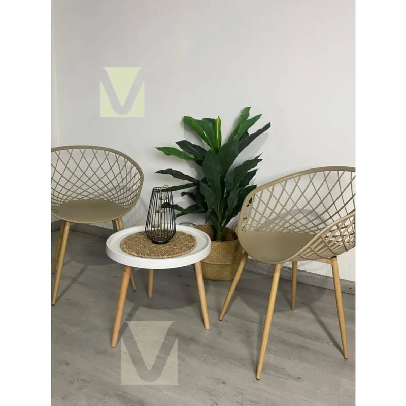 MOAD - Set Terraza Mesh Exterior Mesa Blanca