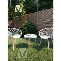 Set Terraza Mesh Exterior Mesa Blanca