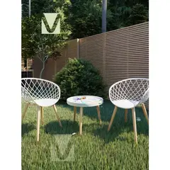 MOAD - Set Terraza Mesh Exterior Mesa Blanca