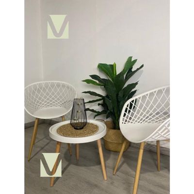 Imagen 2 del producto Set Terraza Mesh Exterior Mesa Blanca