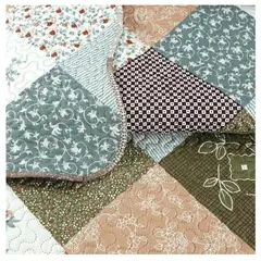 COMPRAPO - Cubrecama Quilt Sherpa King + 2 Fundas 50x70 Cm