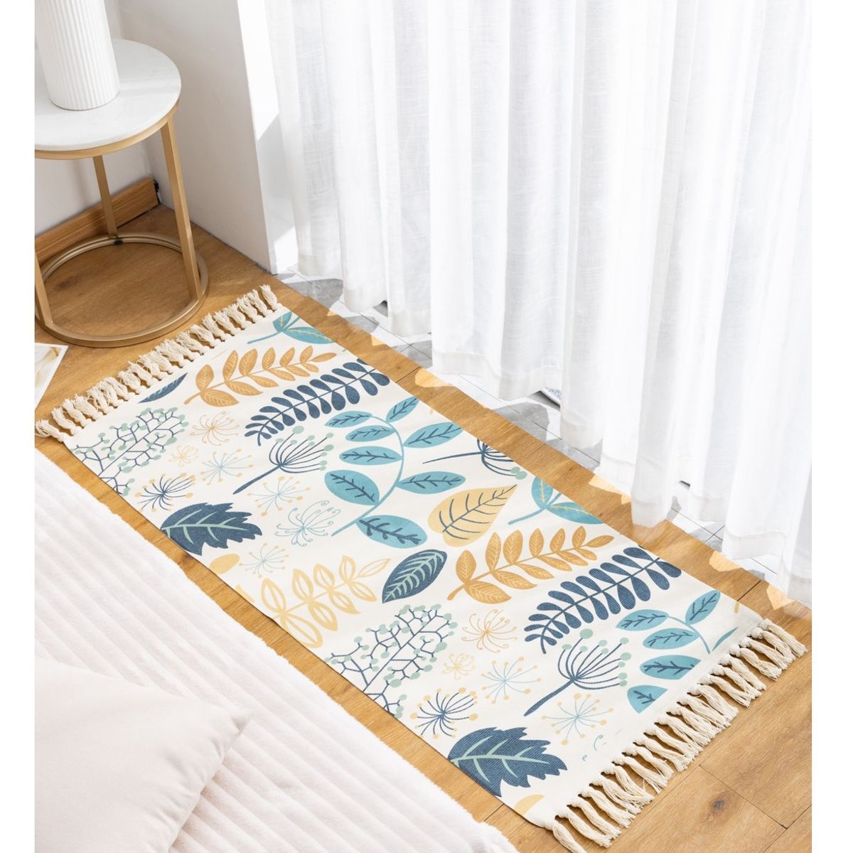 ALMA & DECO - Bajada de Cama o Piecera Vibrant Naturezza 130x60 Cm