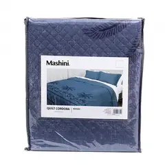MASHINI - Quilt Cordoba Estampado 2.0 Plazas Vegetacion