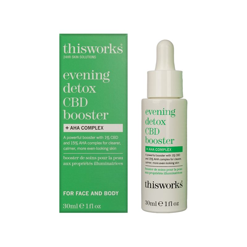 THISWORKS - Booster Detox Nocturno con CBD + Complejo AHA 30 ml