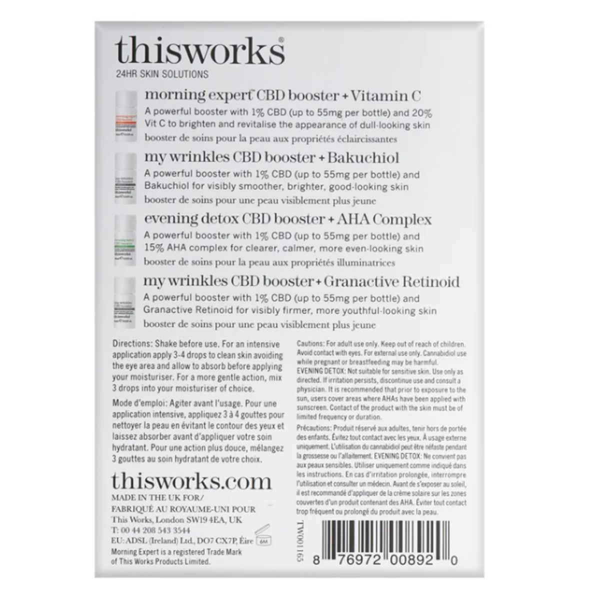 THISWORKS - ThisWorks Kit de Inicio 24hr Skin Solutions con CBD 4 ml