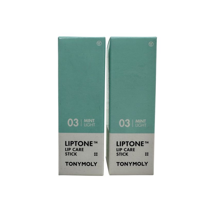 TONYMOLY - TonyMoly Liptone Stick Labial Cuidado 03 Menta Claro 31 ml Set de 2