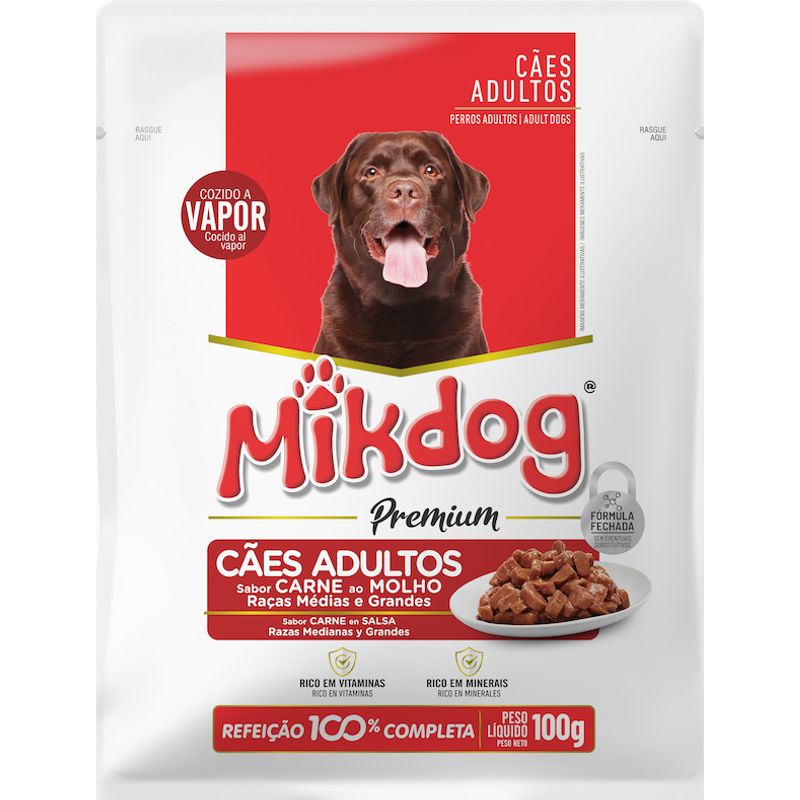GENERICO - Pouche Mikdog Carne 100gr