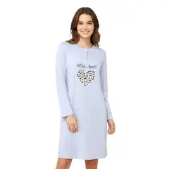 MEDIA LUNA - Camisola Dama Diseño Corazòn Animal Print