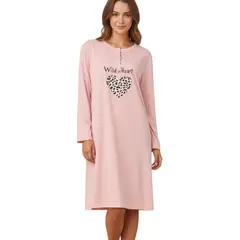 MEDIA LUNA - Camisola Dama Diseño Corazòn Animal Print