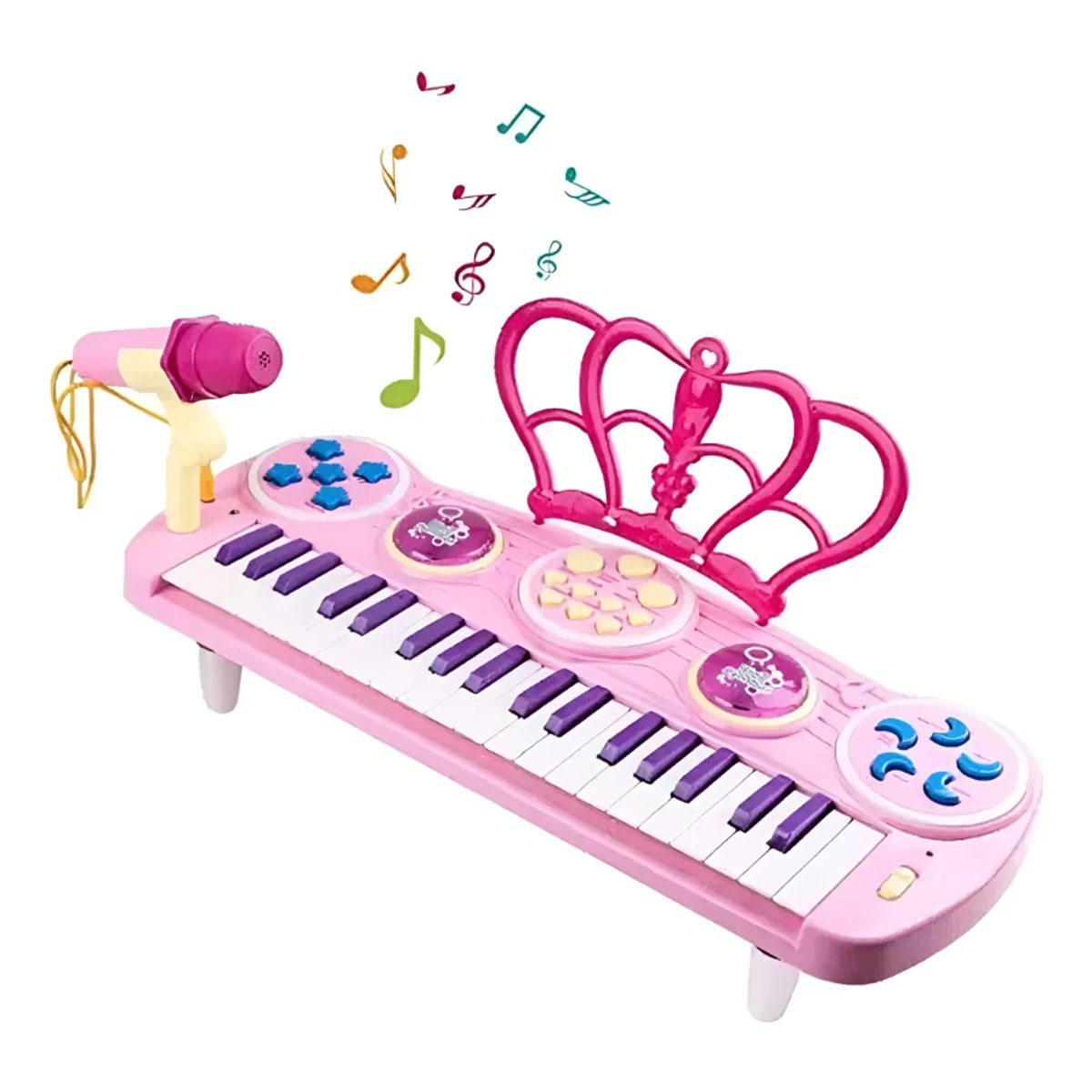 GENERICO - Piano Teclado Niña Infantil Micrófono MP3 37 Teclas